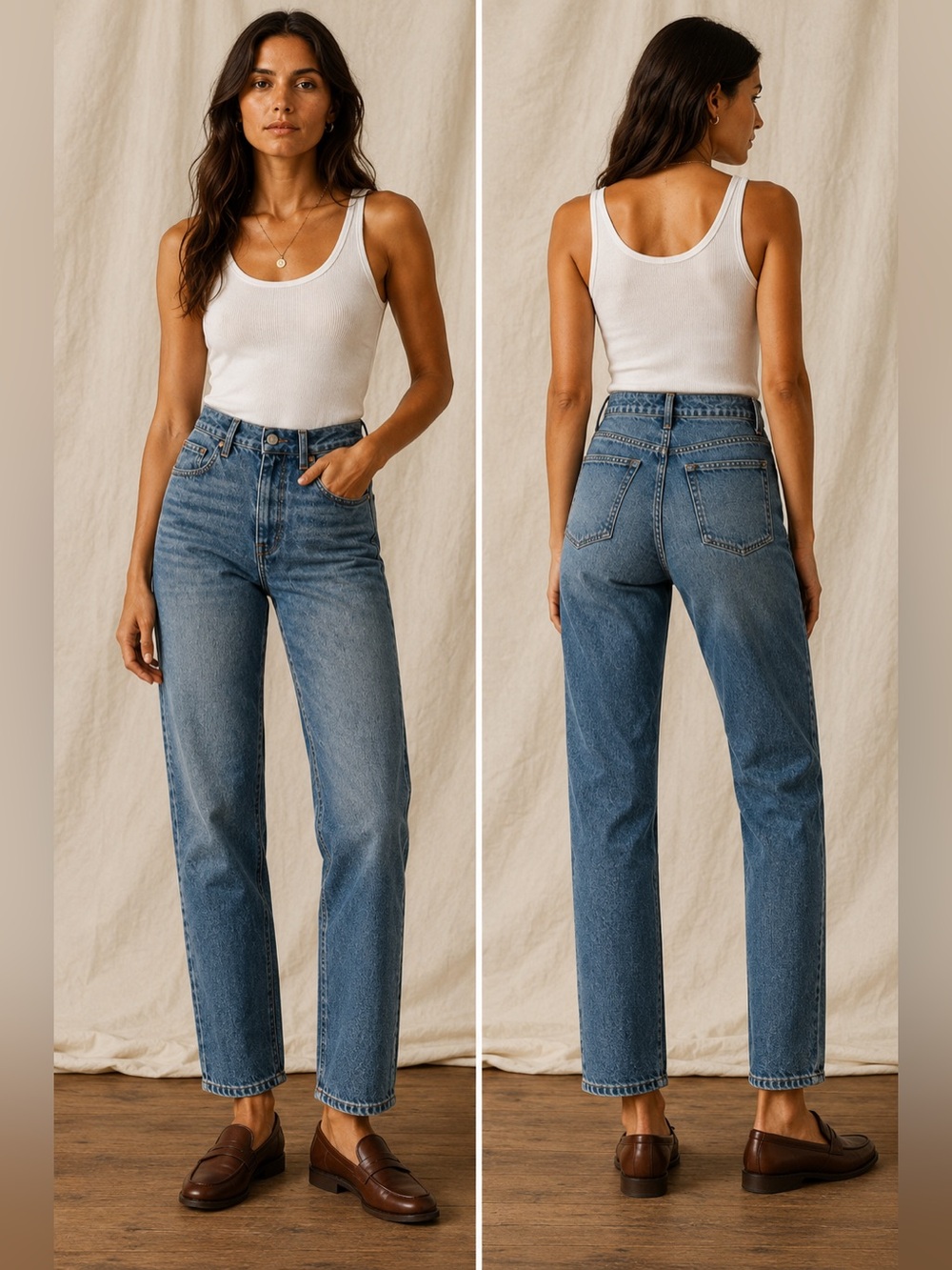New! Imogene + Willie Sophie High Rise Straight Leg Jeans Medium Wash 💙 size 27